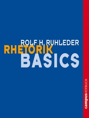 cover image of Rhetorik-Basics